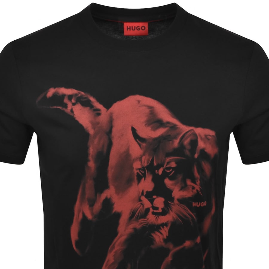 Image number 2 for HUGO Daffilo T Shirt Black