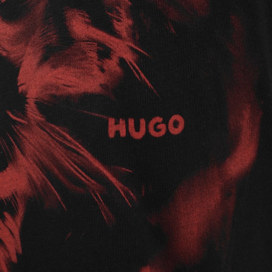Image number 3 for HUGO Daffilo T Shirt Black