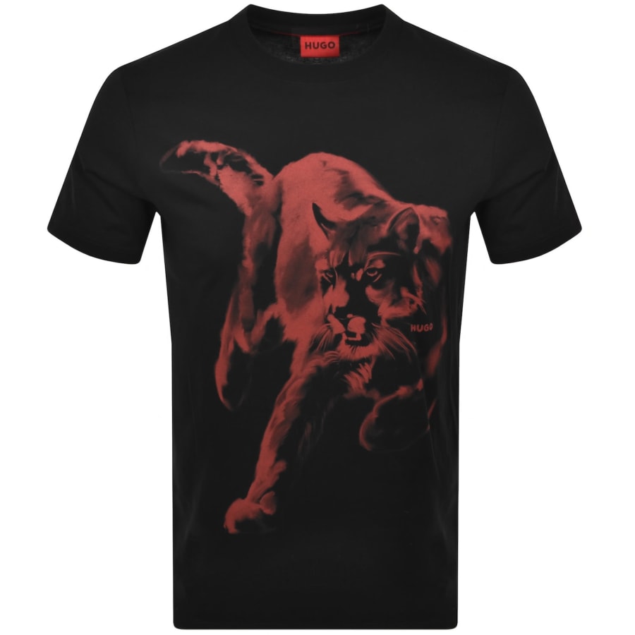 Image number 1 for HUGO Daffilo T Shirt Black