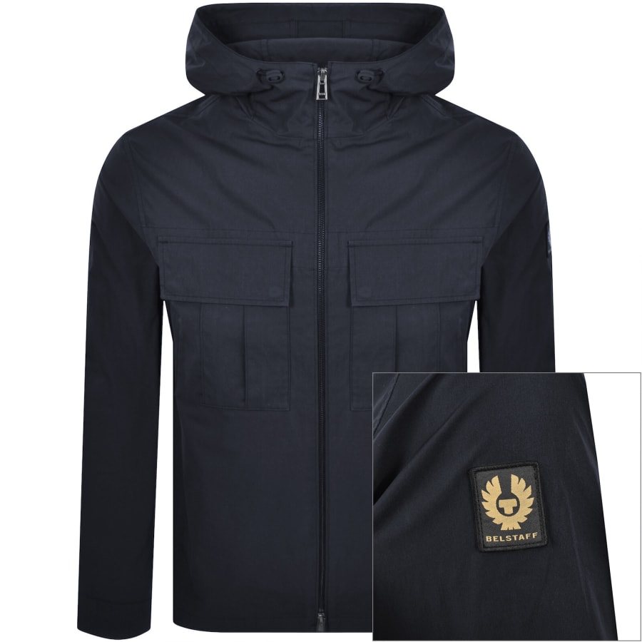 Image number 1 for Belstaff Container Overshirt Navy