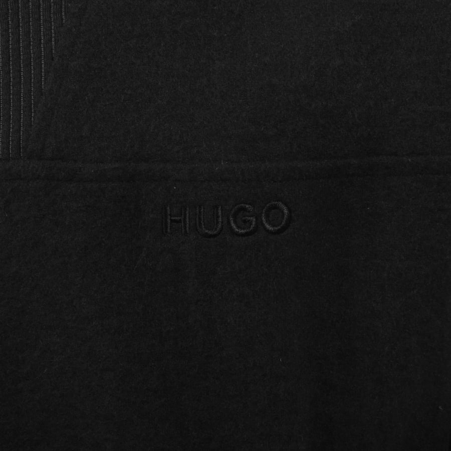 Image number 3 for HUGO Deren Half Zip Sweatshirt Black