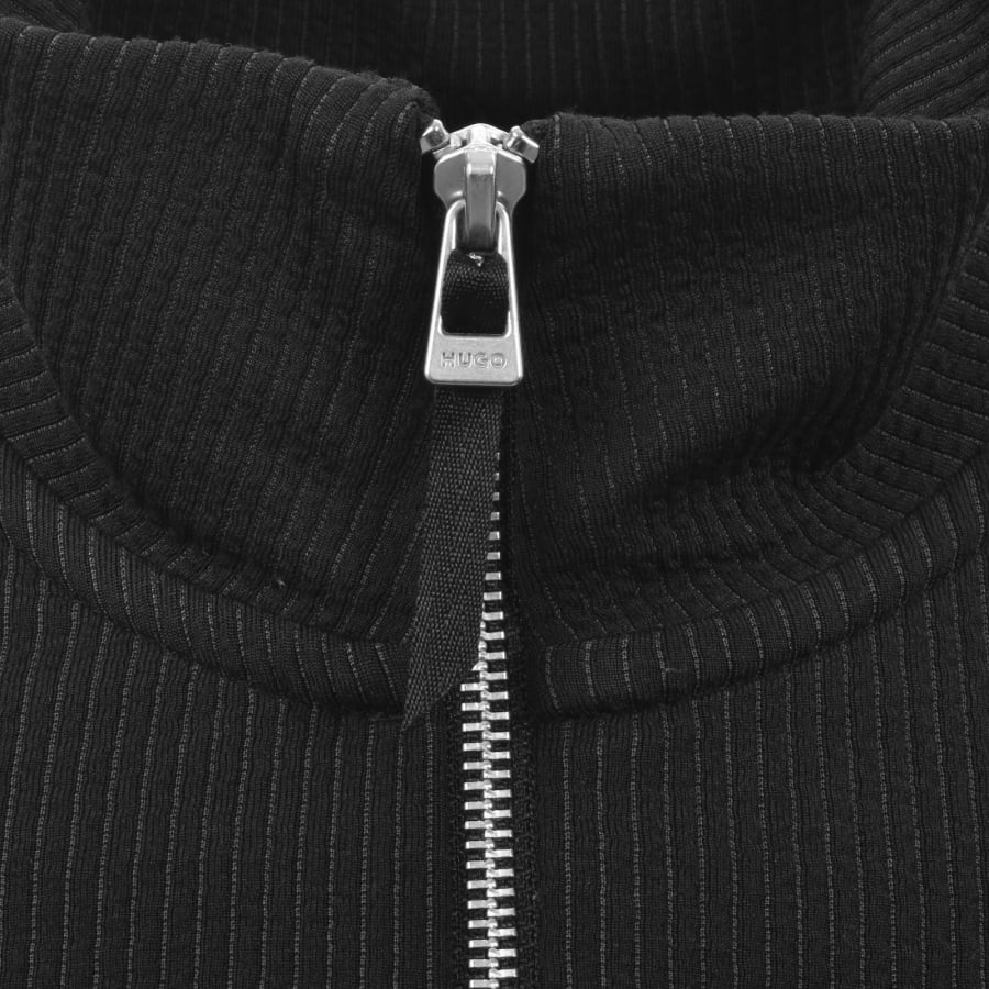 Image number 4 for HUGO Deren Half Zip Sweatshirt Black