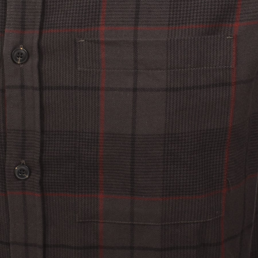 Image number 3 for HUGO Straight Fit Egrin Shirt Brown