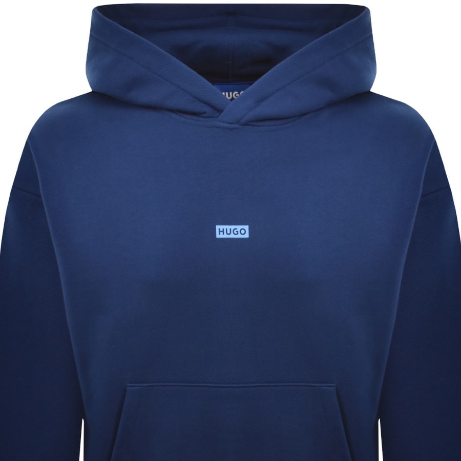 Image number 3 for HUGO Blue Nazardo Hoodie Blue