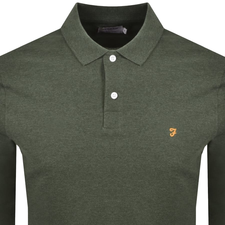 Image number 2 for Farah Cunningham Polo T Shirt Green