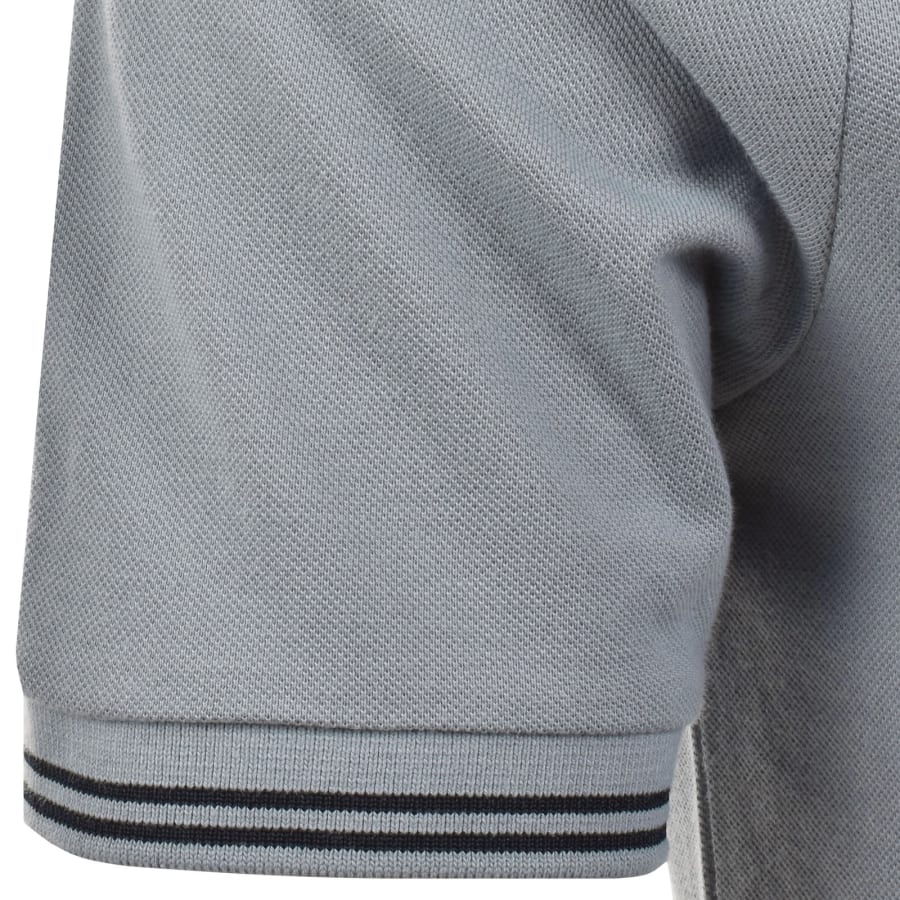 Image number 5 for Farah Bowes Tipping Polo T Shirt Icelandic Blue
