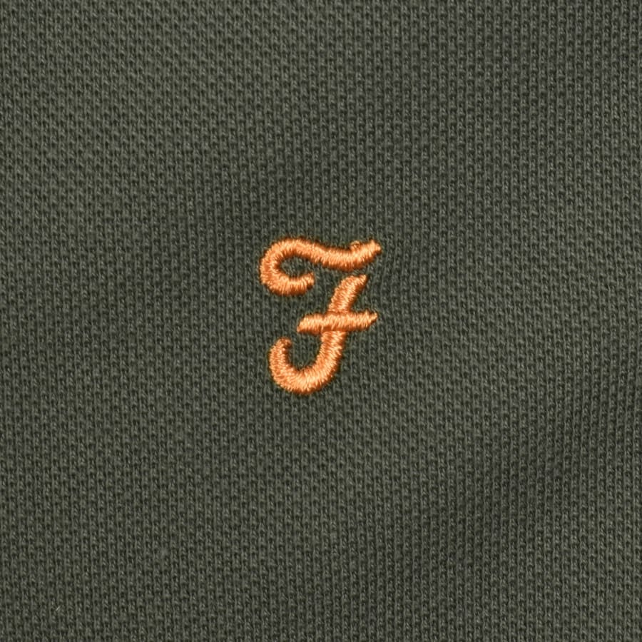 Image number 3 for Farah Bowes Tipping Polo T Shirt Green
