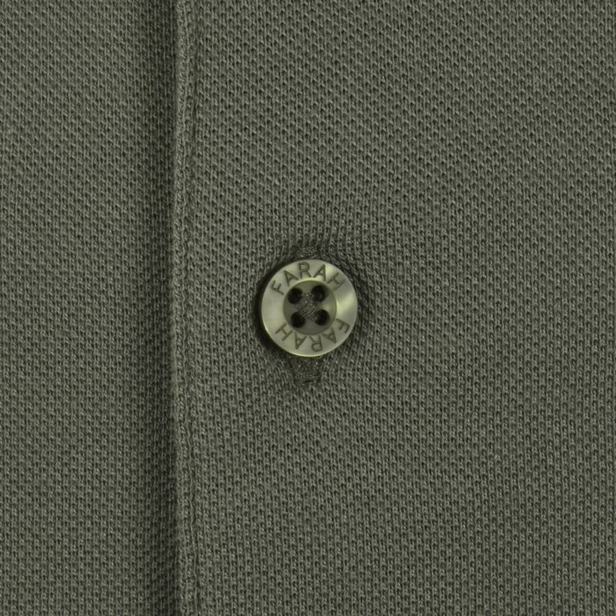 Image number 4 for Farah Bowes Tipping Polo T Shirt Green
