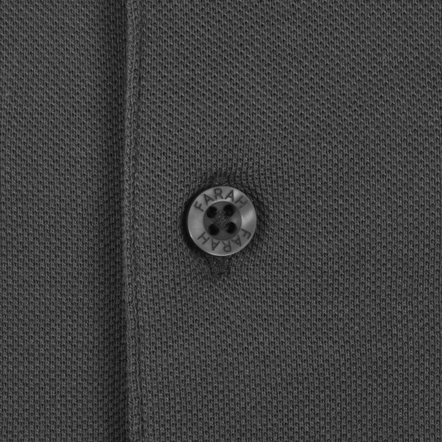 Image number 4 for Farah Bowes Tipping Polo T Shirt Washed Black