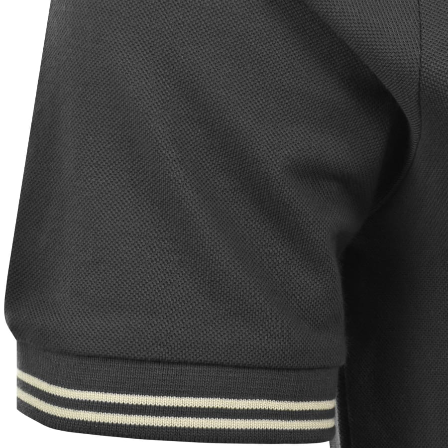 Image number 5 for Farah Bowes Tipping Polo T Shirt Washed Black
