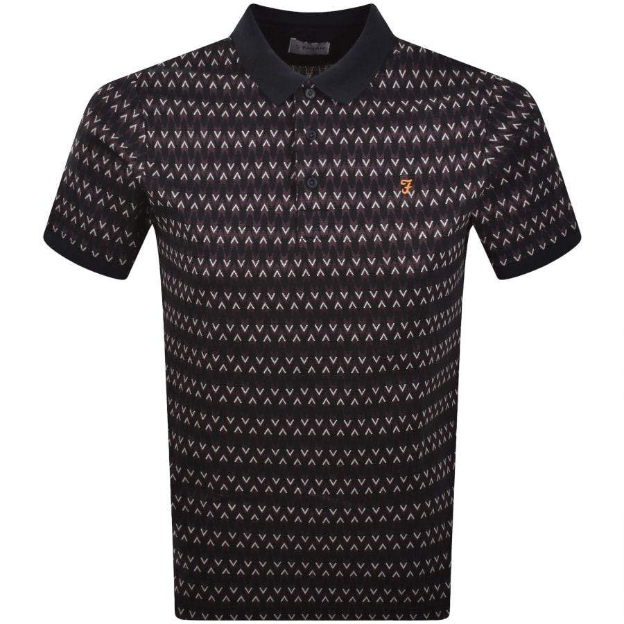 Image number 1 for Farah Galen Polo T Shirt True Navy