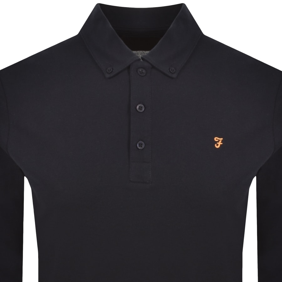 Image number 2 for Farah Irwin Polo T Shirt True Navy