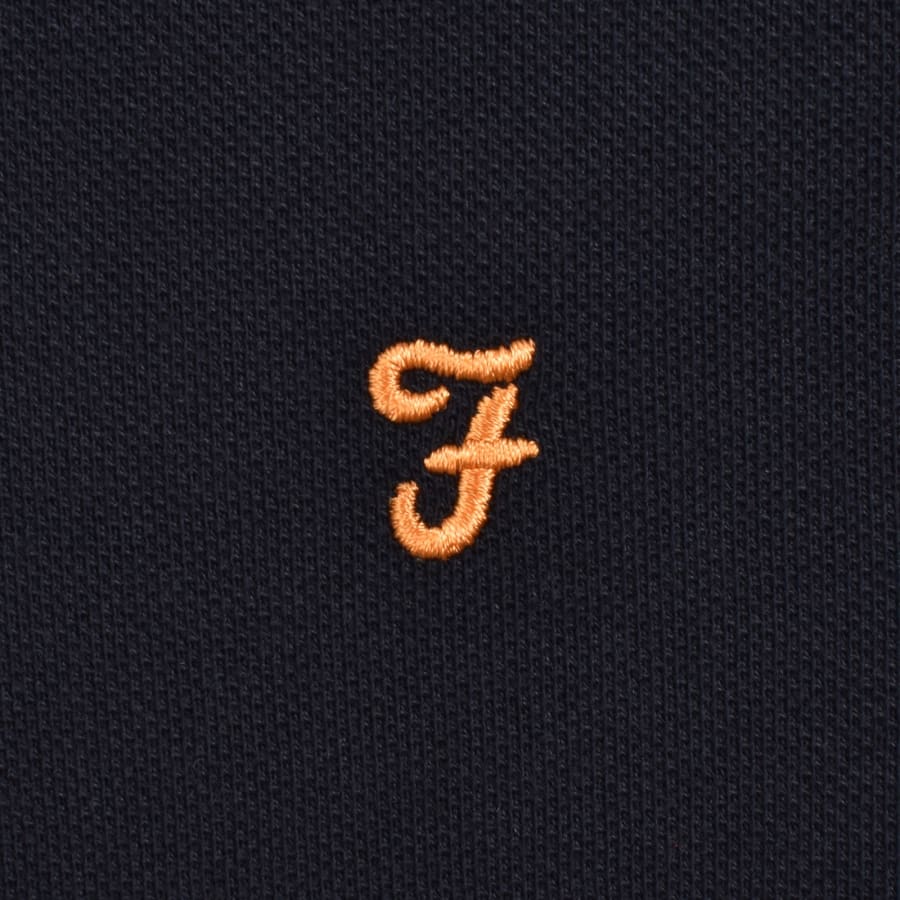 Image number 3 for Farah Irwin Polo T Shirt True Navy