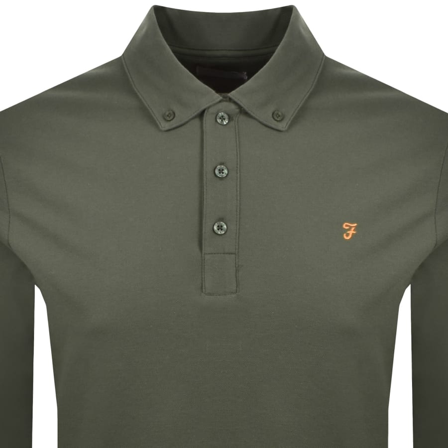 Image number 2 for Farah Irwin Polo T Shirt Rosemary Green