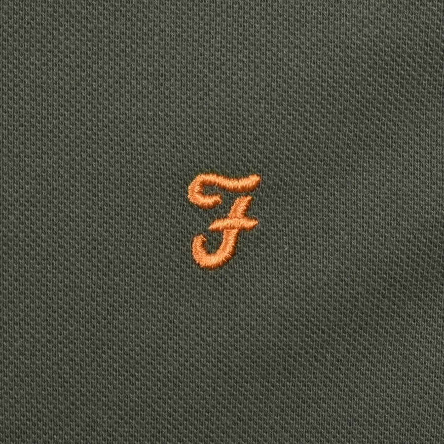 Image number 3 for Farah Irwin Polo T Shirt Rosemary Green