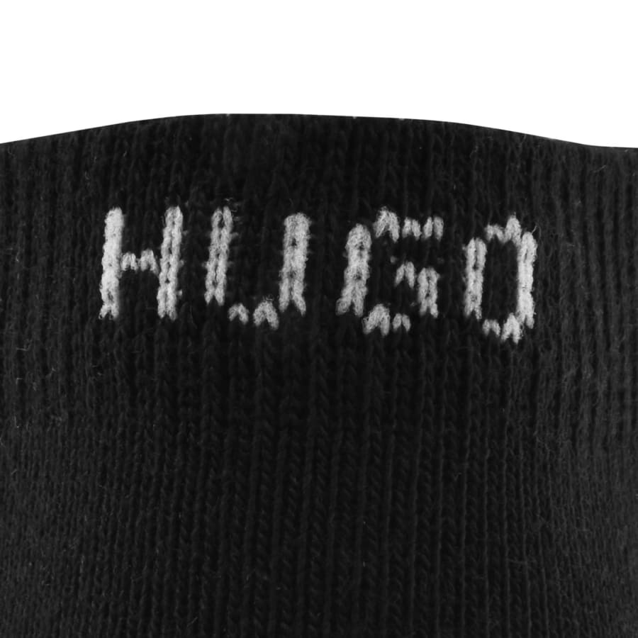 Image number 3 for HUGO 6 Pack Ankle Socks Black