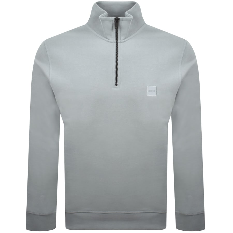 Image number 2 for BOSS Zetrust Quarter Zip Tracksuit Blue