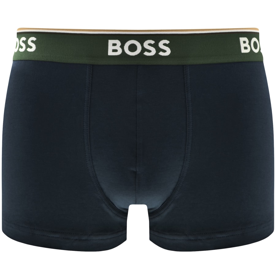 Image number 3 for BOSS Underwear 3 Pack Power Trunks Navy