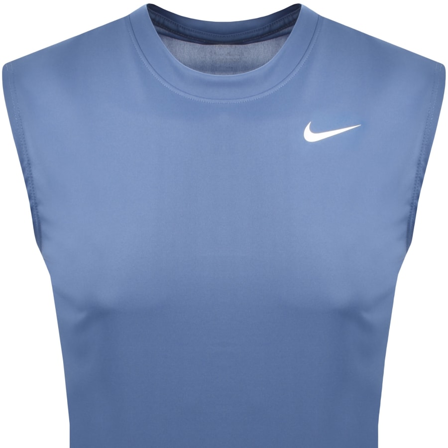 Image number 2 for Nike Training Dri Fit Vest T Shirt Blue