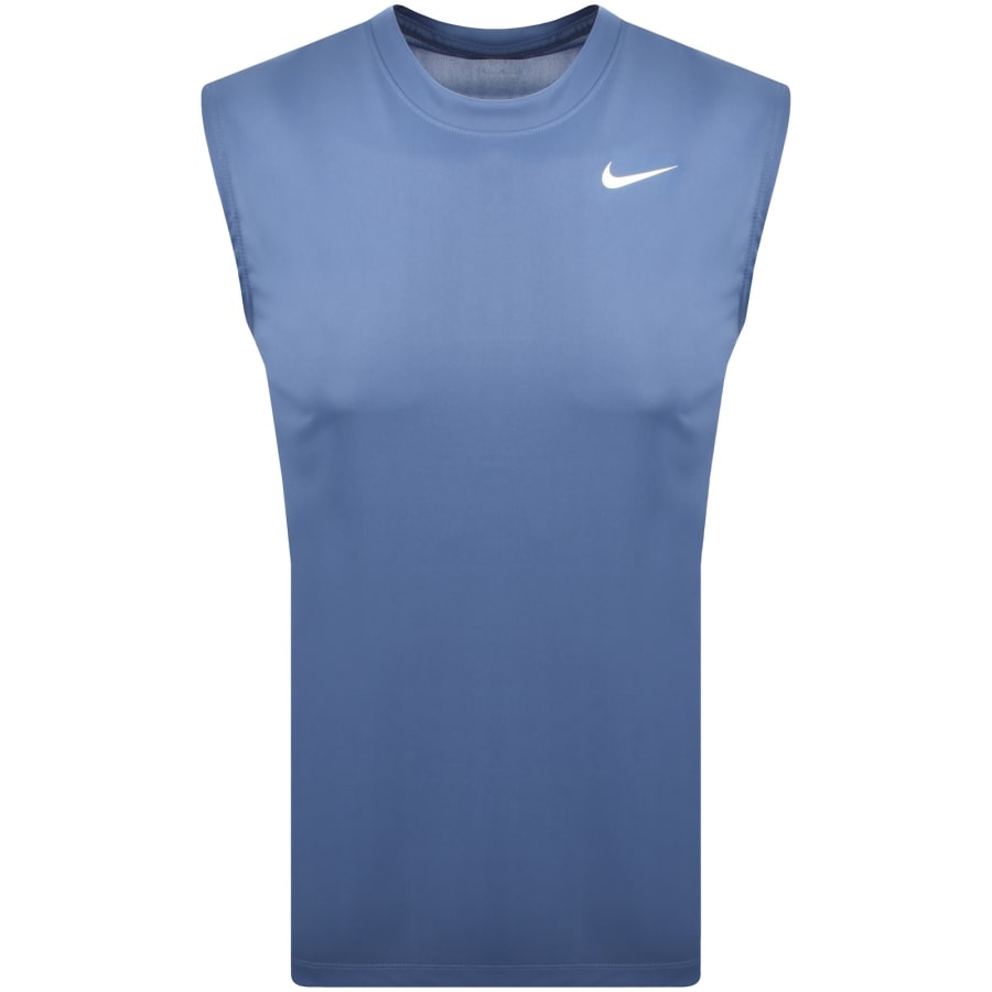 Image number 1 for Nike Training Dri Fit Vest T Shirt Blue
