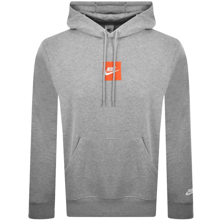 Image number 2 for Nike Logo Hoodie Grey