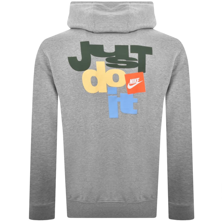 Image number 5 for Nike Logo Hoodie Grey
