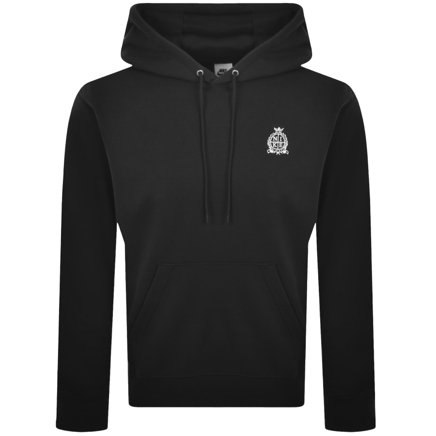 Image number 2 for Nike Club French Terry Hoodie Black