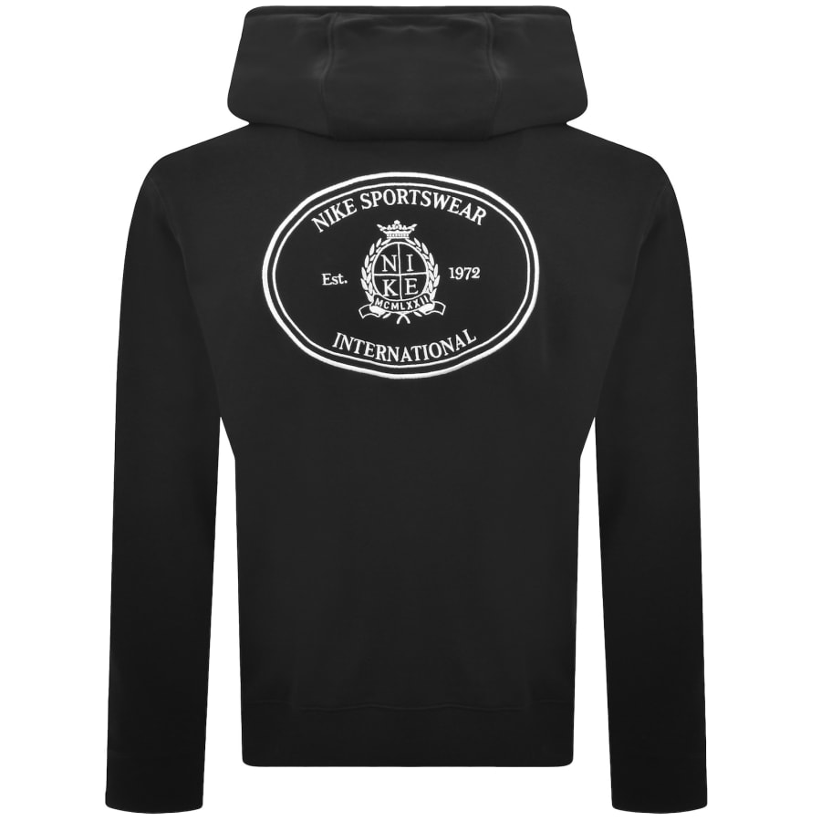Image number 5 for Nike Club French Terry Hoodie Black