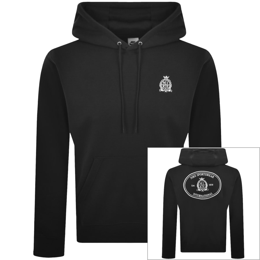 Image number 1 for Nike Club French Terry Hoodie Black