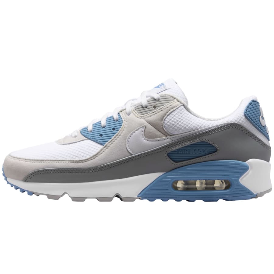 Image number 1 for Nike Air Max 90 Premium Trainers White