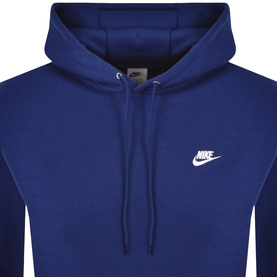 Image number 2 for Nike Club Hoodie Blue