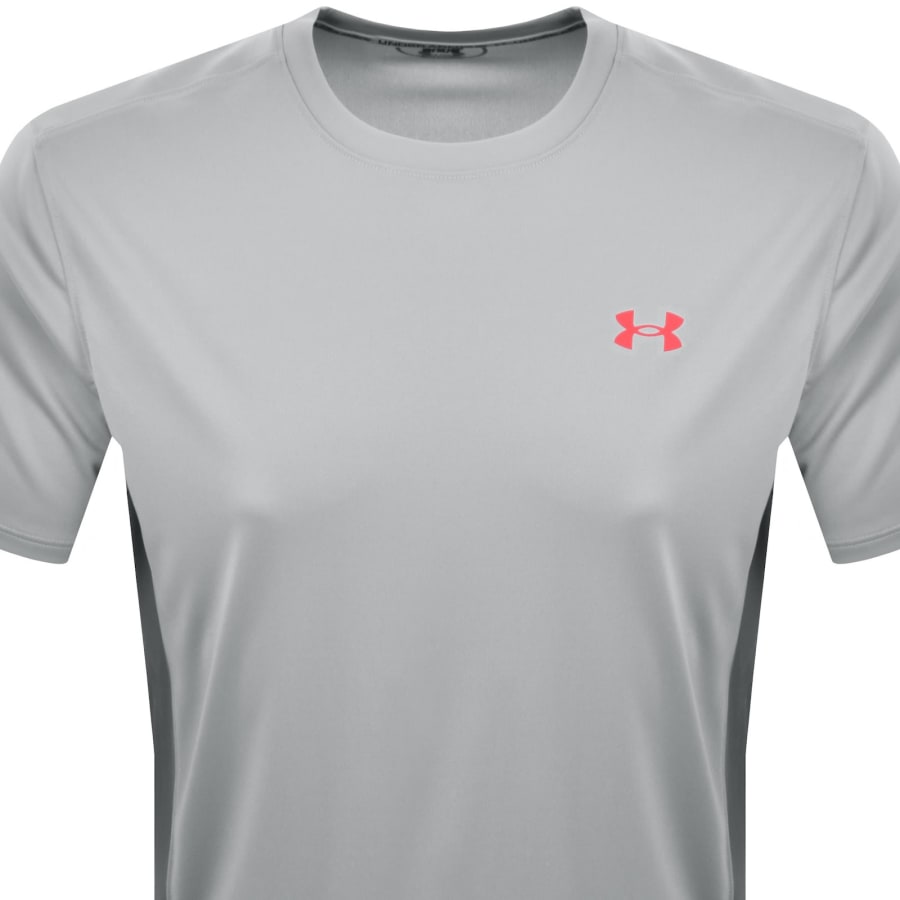 Image number 2 for Under Armour Tech Utility T Shirt Mod Grey