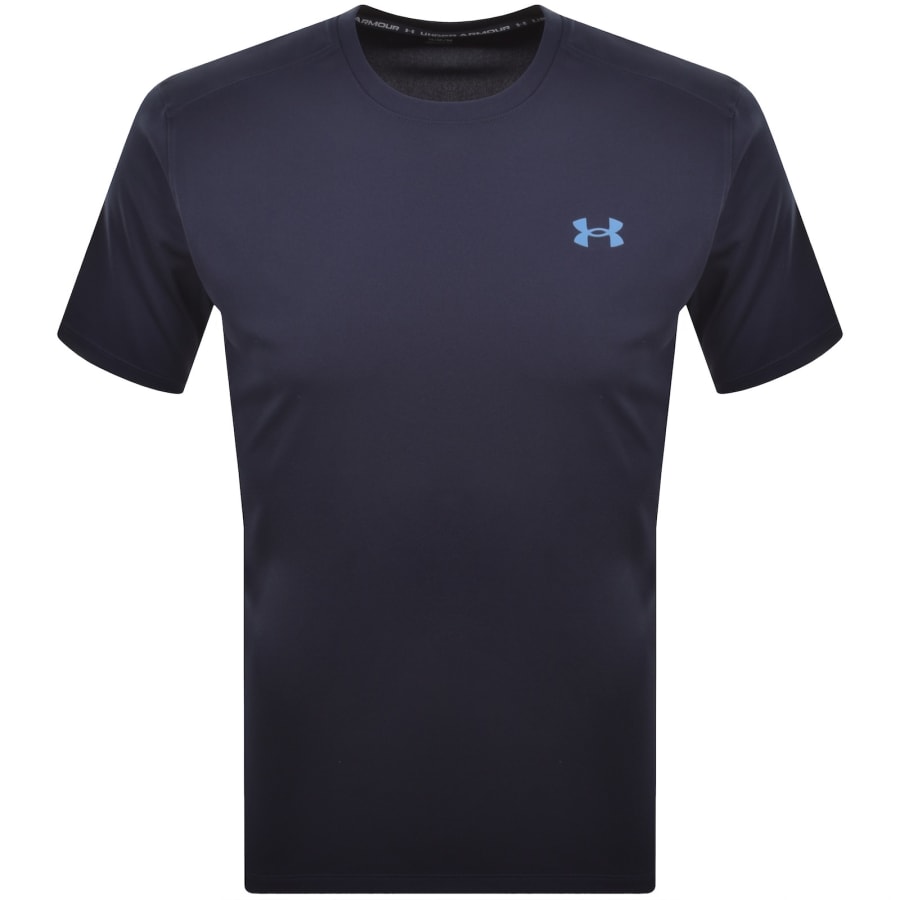 Image number 1 for Under Armour Tech Utility T Shirt Navy
