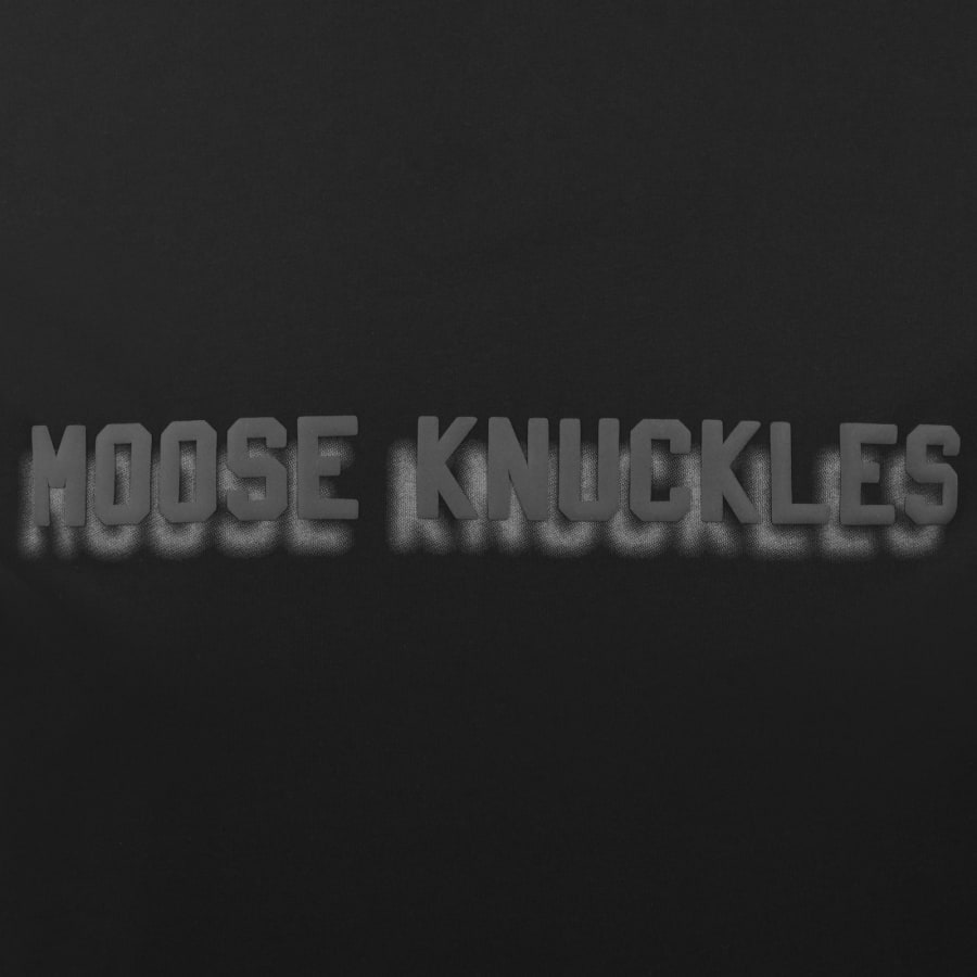 Image number 3 for Moose Knuckles Shadow Logo T Shirt Black