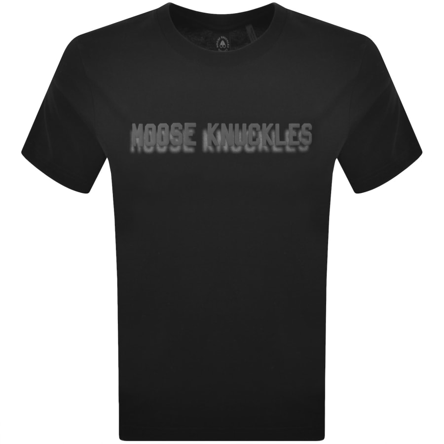 Image number 1 for Moose Knuckles Shadow Logo T Shirt Black