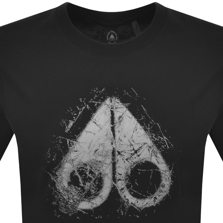 Image number 2 for Moose Knuckles Icebreak Logo T Shirt Black