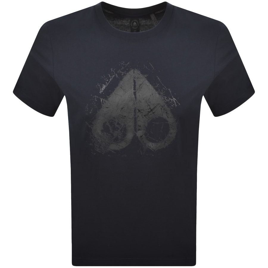 Image number 1 for Moose Knuckles Icebreak Logo T Shirt Navy