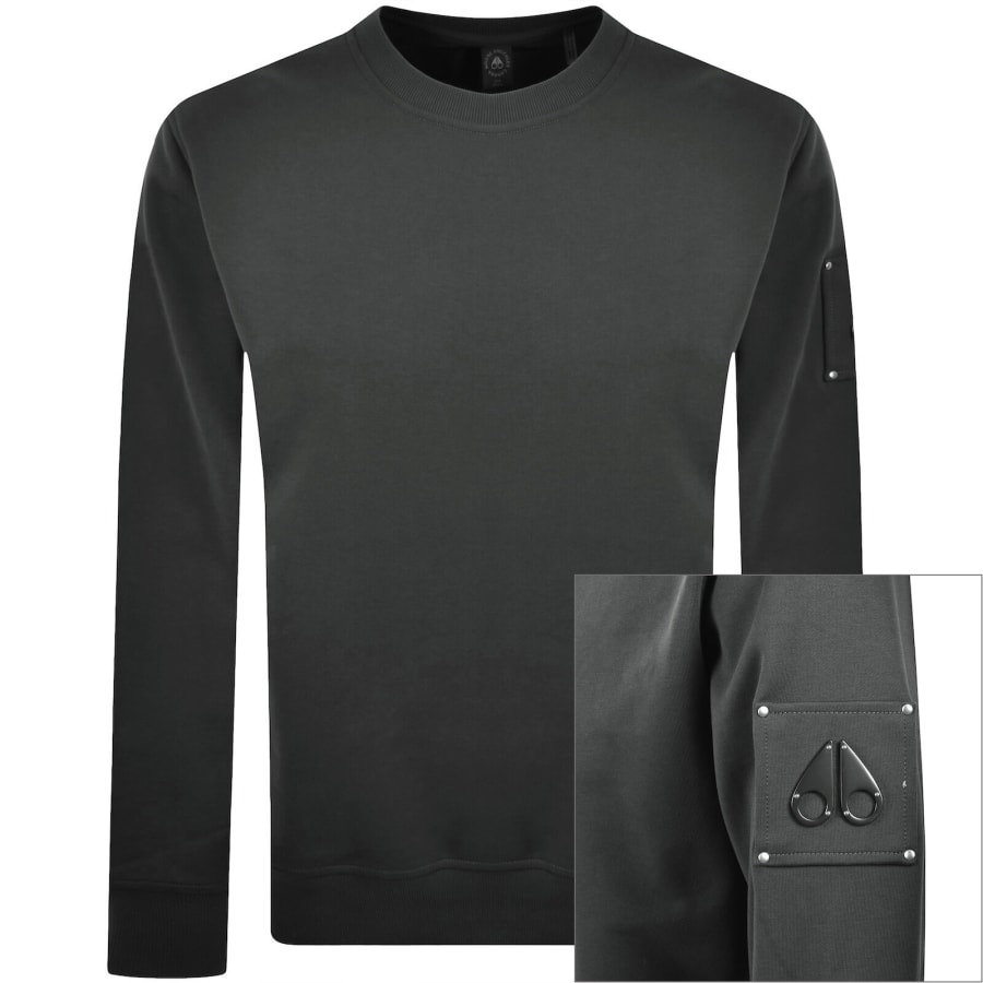 Image number 1 for Moose Knuckles Hartsfield Sweatshirt Grey