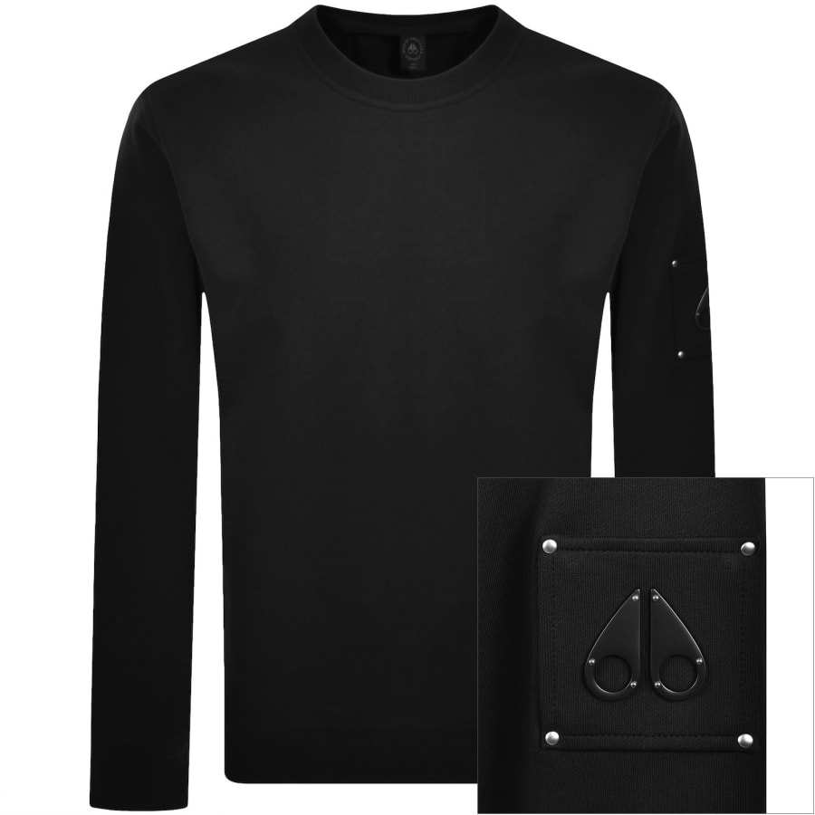 Image number 1 for Moose Knuckles Hartsfield Sweatshirt Black
