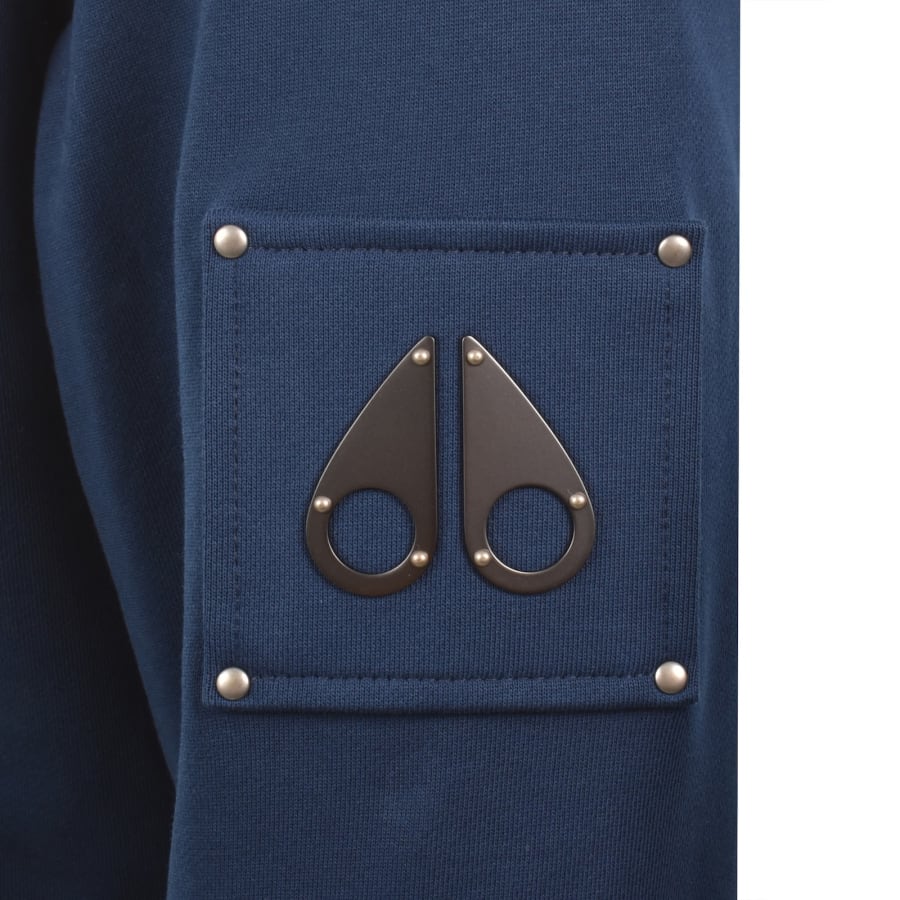 Image number 4 for Moose Knuckles Hartsfield Hoodie Blue