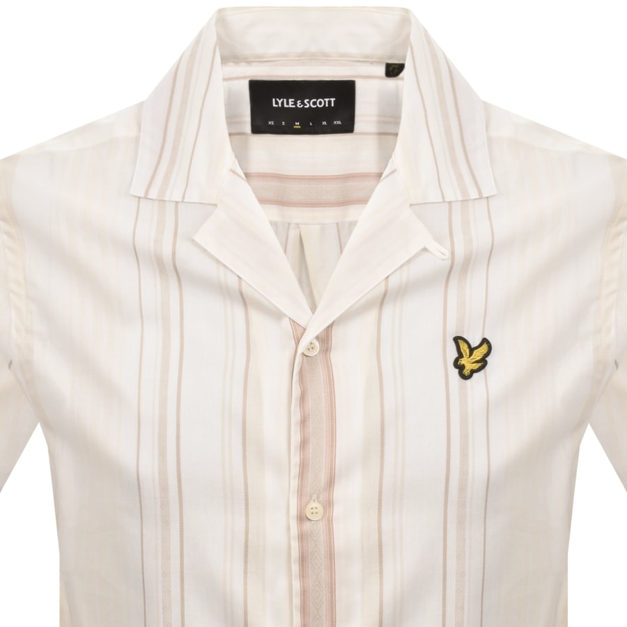 Image number 2 for Lyle And Scott Stripe Shirt Off White