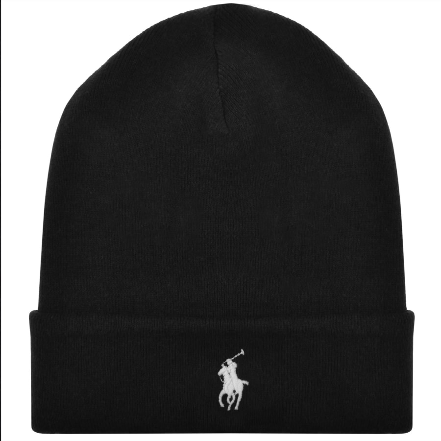 Image number 1 for Ralph Lauren Beanie Hat Black