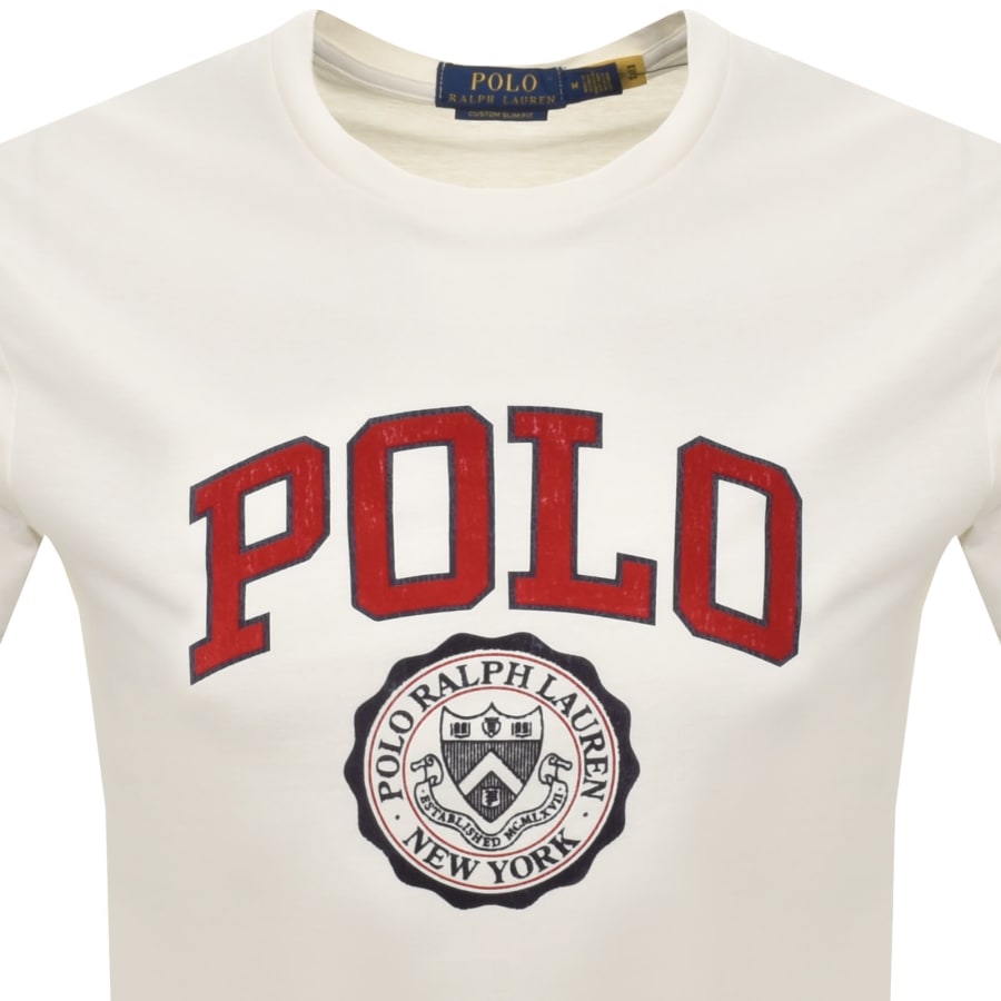 Image number 2 for Ralph Lauren Logo Crew Neck T Shirt White