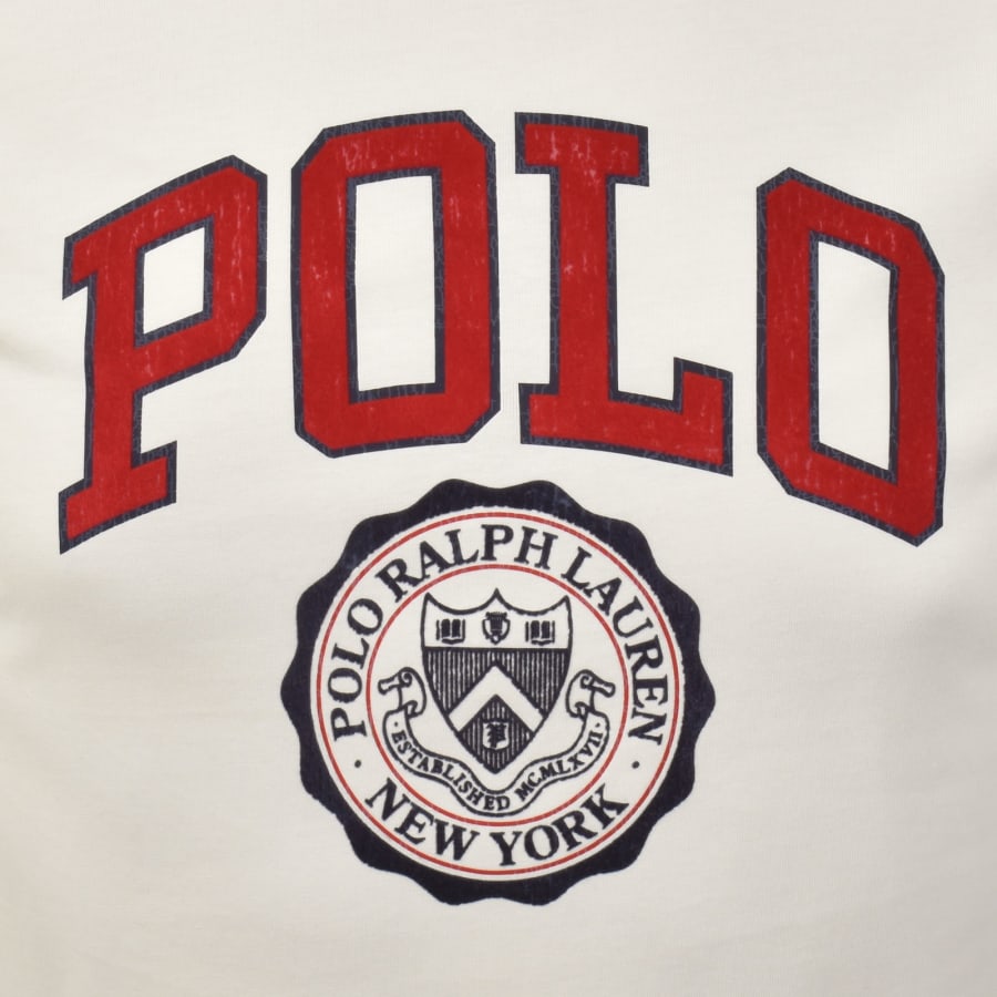 Image number 3 for Ralph Lauren Logo Crew Neck T Shirt White