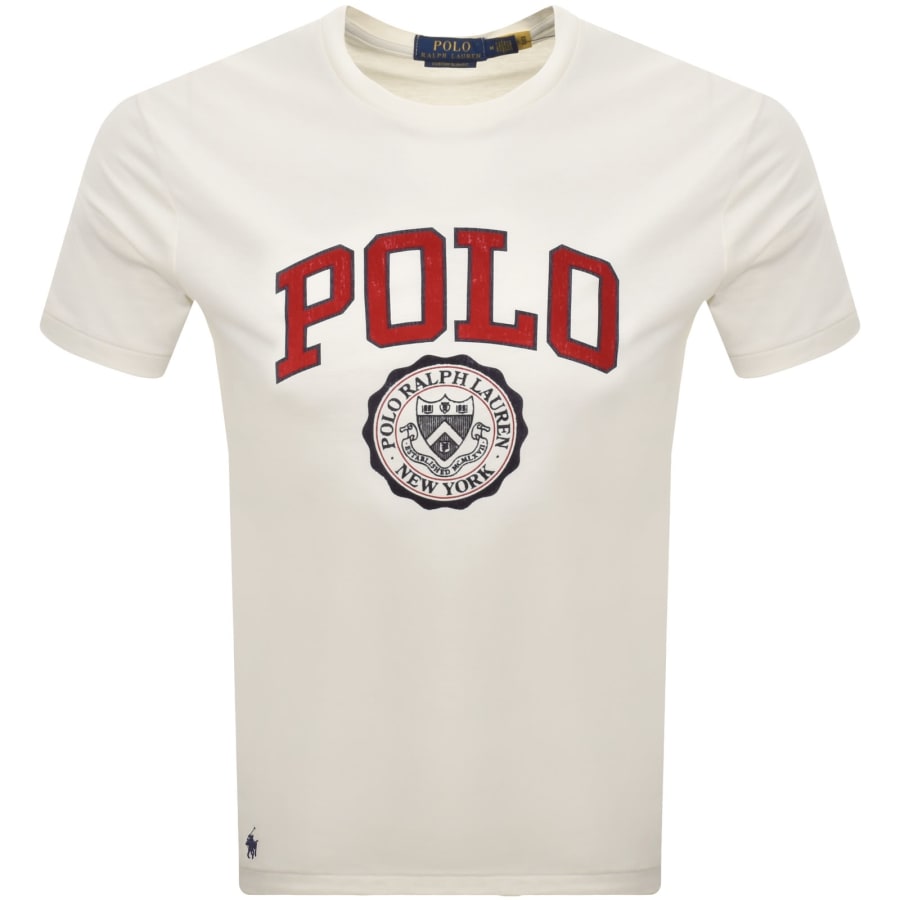 Image number 1 for Ralph Lauren Logo Crew Neck T Shirt White