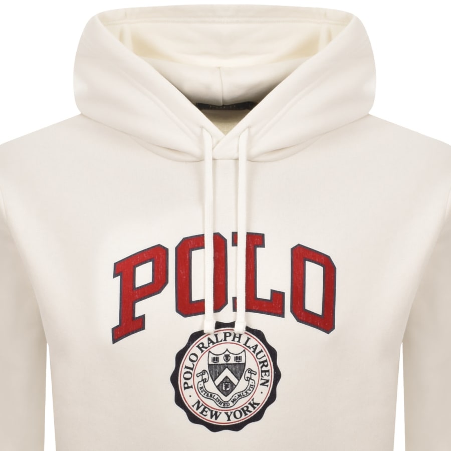 Image number 2 for Ralph Lauren Pullover Hoodie Off White