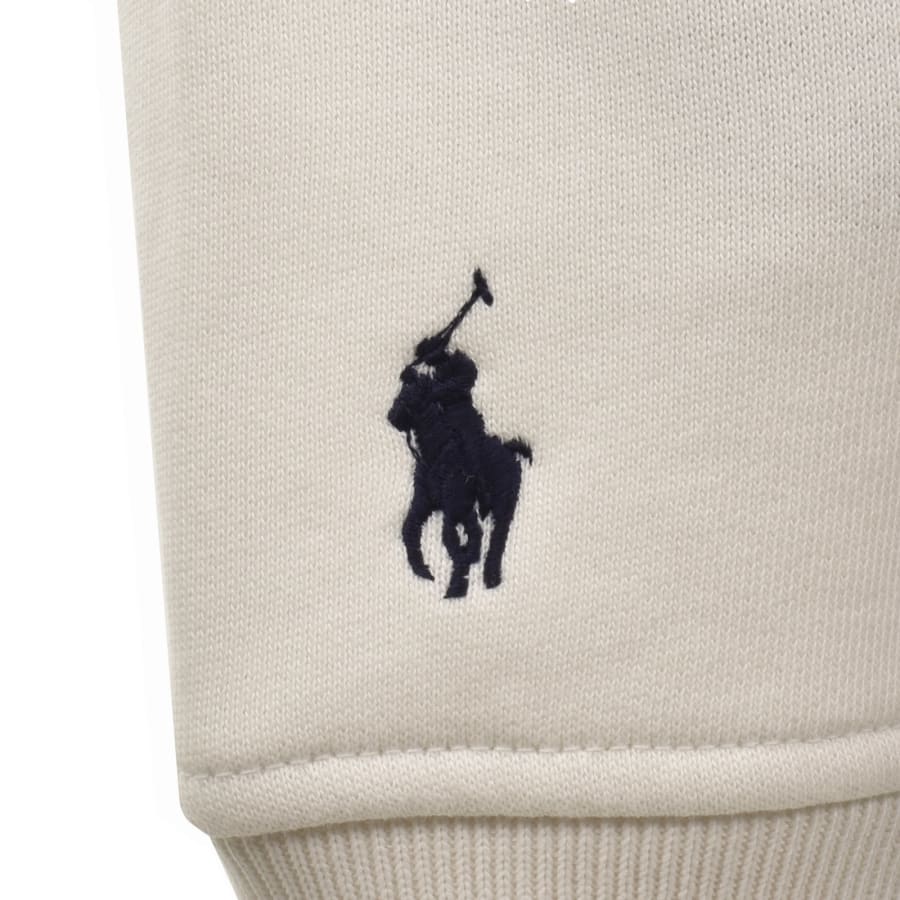 Image number 4 for Ralph Lauren Pullover Hoodie Off White