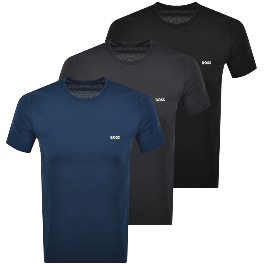 Image number 1 for BOSS 3 Pack Crew Neck T Shirts Multi