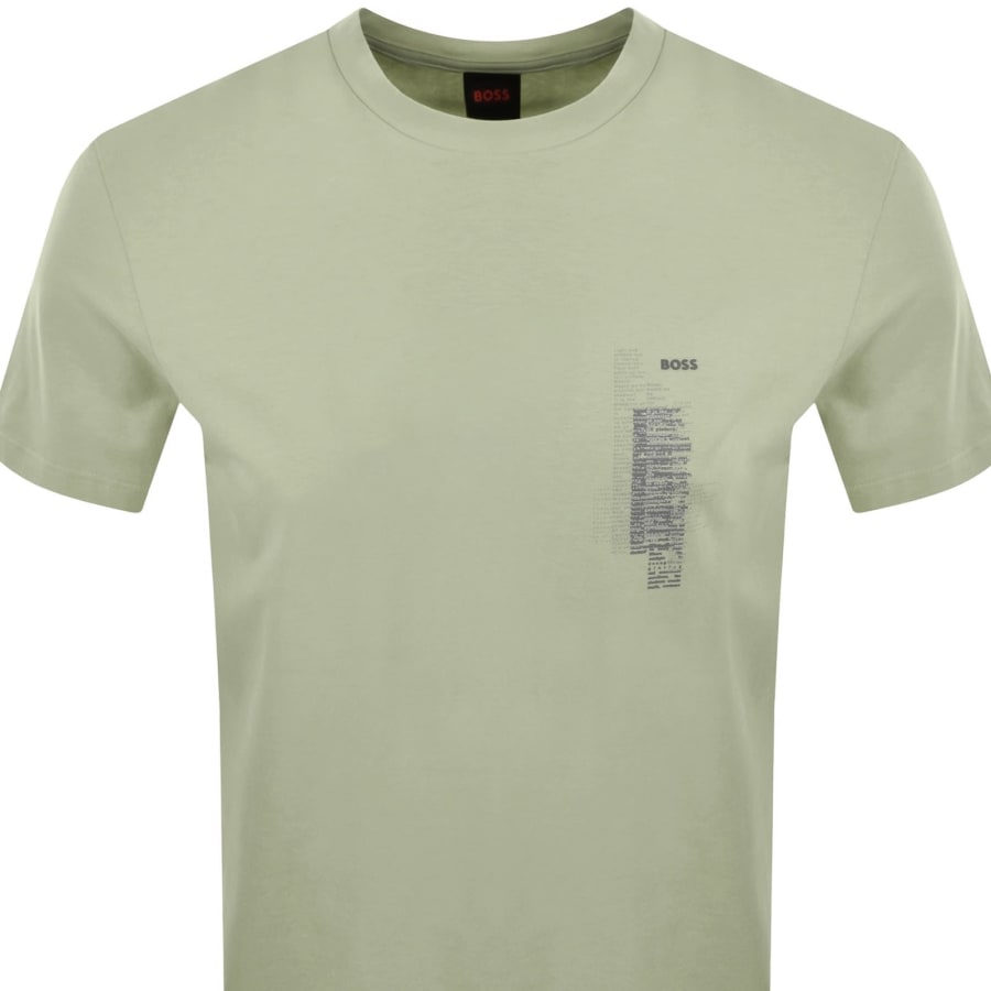 Image number 2 for BOSS TE Footprint T Shirt Green
