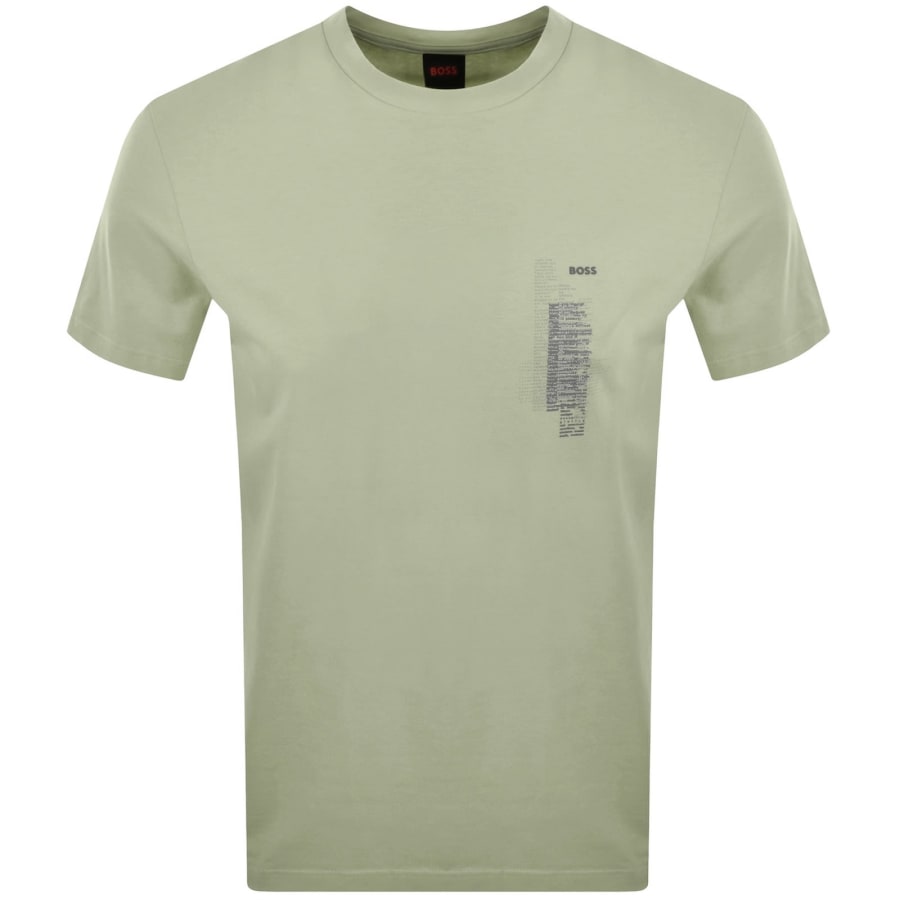 Image number 1 for BOSS TE Footprint T Shirt Green